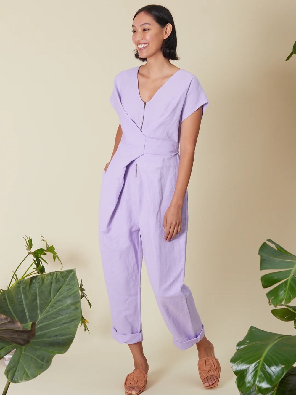 Rujita Sheth VENUS WRAP JUMPER | LILAC